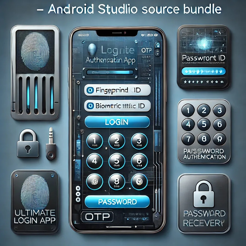 Ultimate Login App - Android Studio Source Bundle - Robust Mobile Authentication Template for Developers and Startups