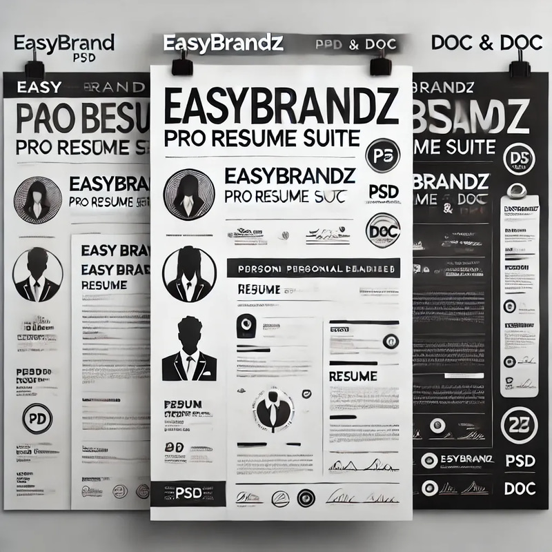 Easybrandz Pro Resume Suite - Professional CV & Resume Templates for Business and Career Growth