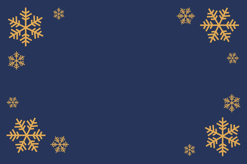 Snowflake Storage Label Blue & Gold - Elegant Packaging Template for Professional Branding and Organized Storage Solutions