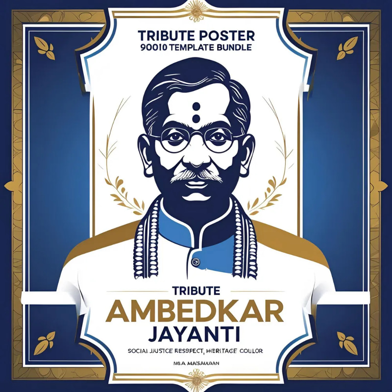 10 Ambedkar Jayanti Posters - Social Justice Tribute PSD Pack - Impactful Marketing Templates for Social Causes and Brand Campaigns