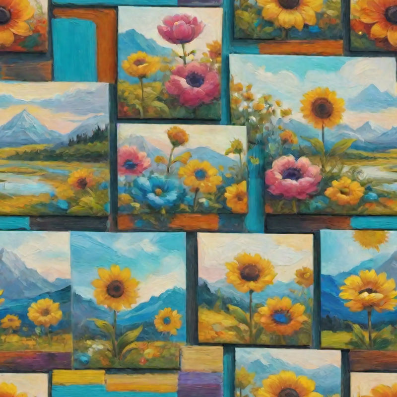 10 Impressionist Oil Floral Patterns - Vibrant Botanical Textures for Creative Designers and Print Projects 2025